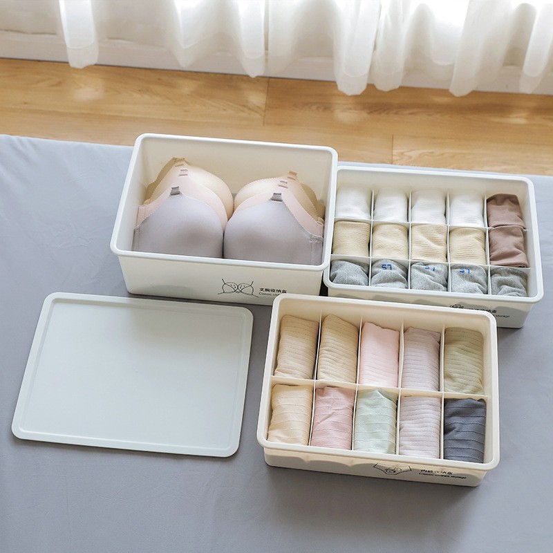 2534 Socks Underwear Storage Box With Lid Underwear Storage Box With ...