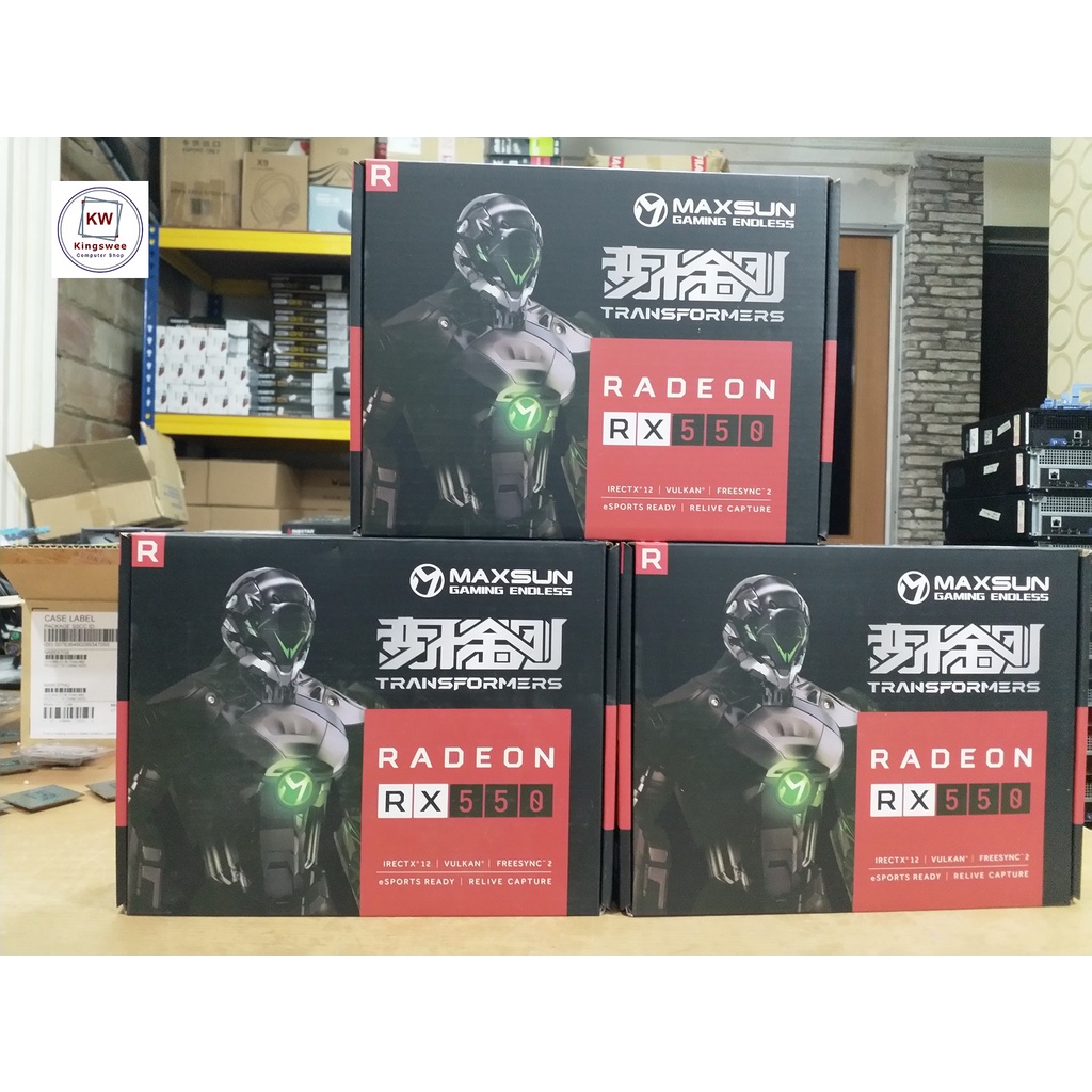 Maxsun Terminator RX550 4GB - RX 550 GPU Graphic card AMD Budget CPU ...