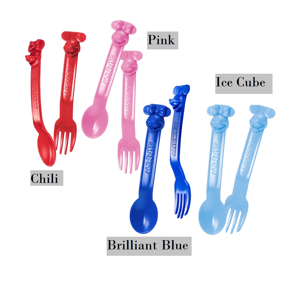 Tupperware Mickey Fork (1) & Minnie Spoon (1) | Shopee Malaysia