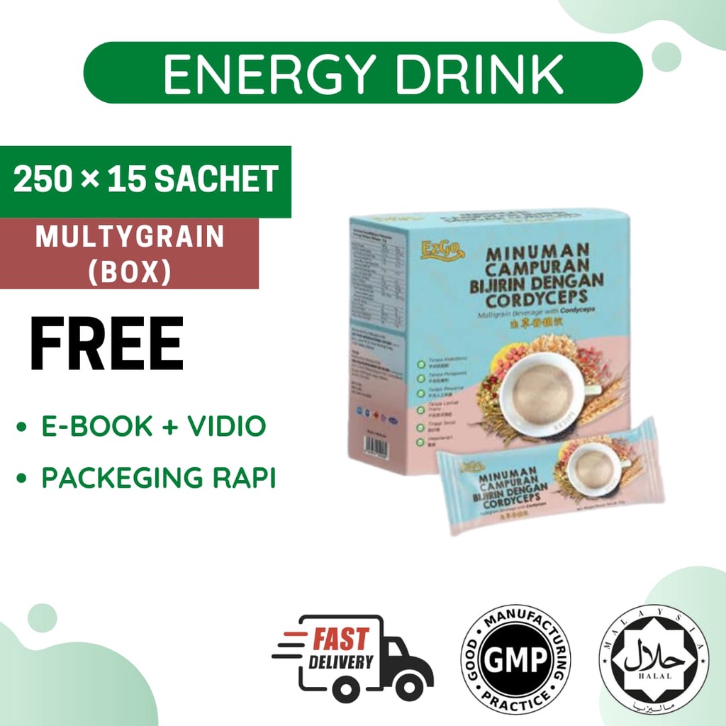 Nutrien Ezgo Multrigrain Susu Lengkap Box Sachet Bantu