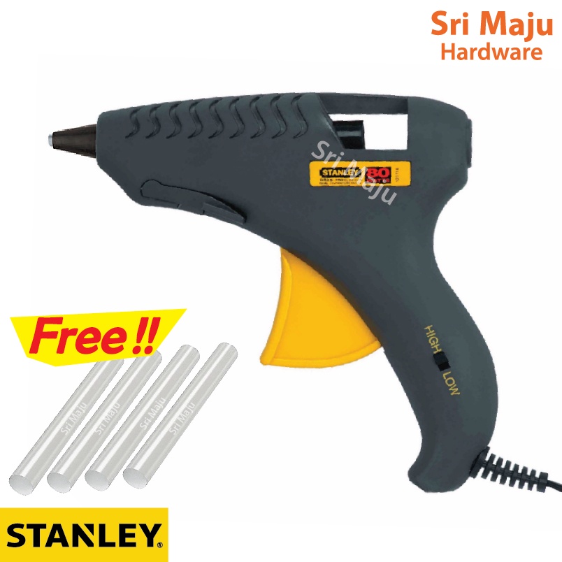 MAJU Stanley 80W Dual Melt Hot Melt Glue Gluing DIY Gun 69GR25B 69