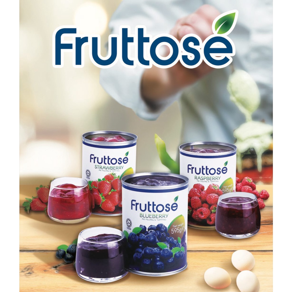 Fruttose Blueberry Strawberry Raspberry Pie Filling And Topping 595g