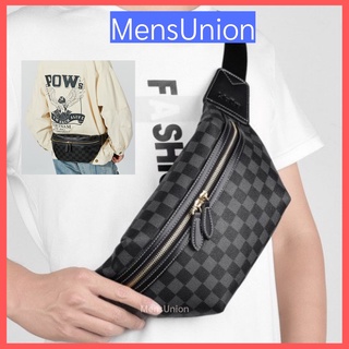 Malaysia Stock] 🇲🇾 Men's Leather Waist Pouch Chest Bag Cross Sling Travel Shoulder  Bag Kulit Halal