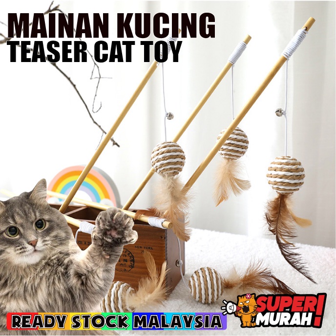 [Mainan Kucing] Cat Toy Cat Teaser Cat Ball Mainan Tikus Cat Mouse Toy ...