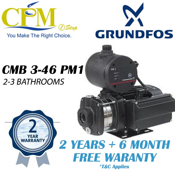 Grundfos CMB346PM1 Automatic Home Pressure Pump FREE VIBRATION PAD