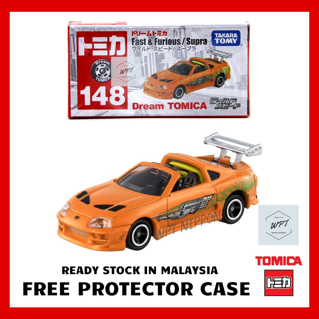 Dream Tomica 148 Fast And Furious Toyota Supra Paul Walker Takara Tomy Car Toys Permainan