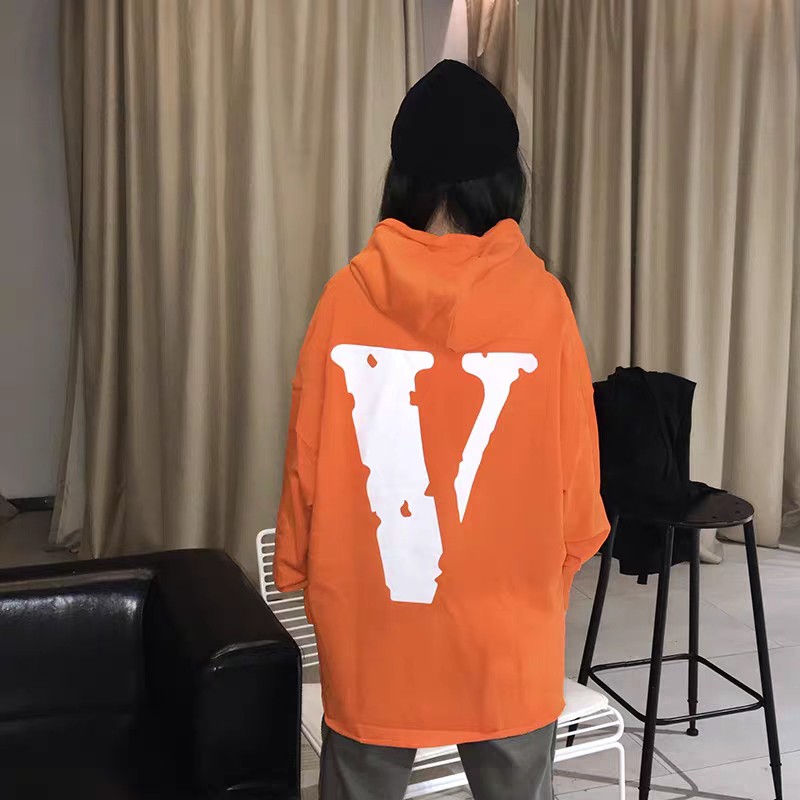 Orange 2025 vlone hoodie