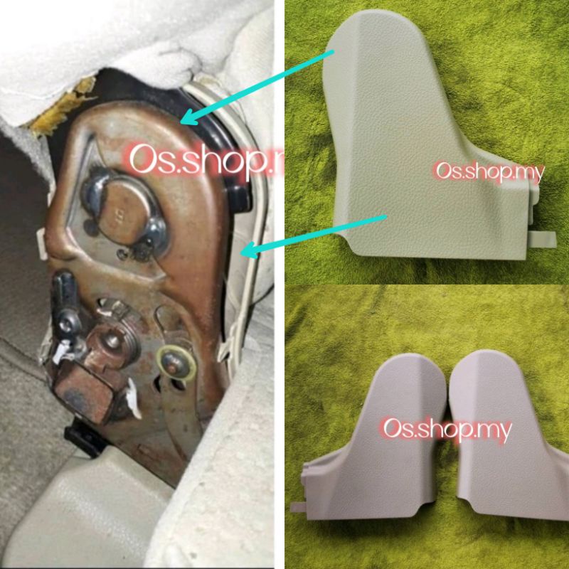 Nissan grand livina ORI seat cover 2nd row rear middle seater reclining side cover cap Belakang tepi cover beige color