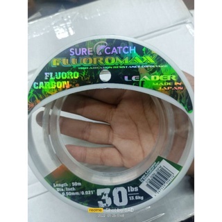 10lbs-80lbs) Made in japan Surecatch Fluoromax Fluorocarbon Fishing Leader