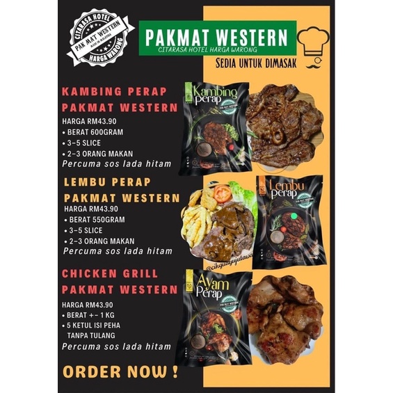 PAK MAT WESTERN ORIGINAL💯💯 | Shopee Malaysia