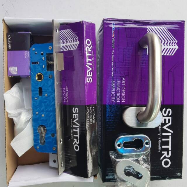 Aluminum door Handle body set 30mm | Shopee Malaysia