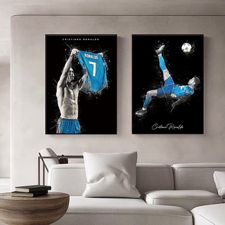 Cristiano Ronaldo poster Football canvas Bedroom living room
