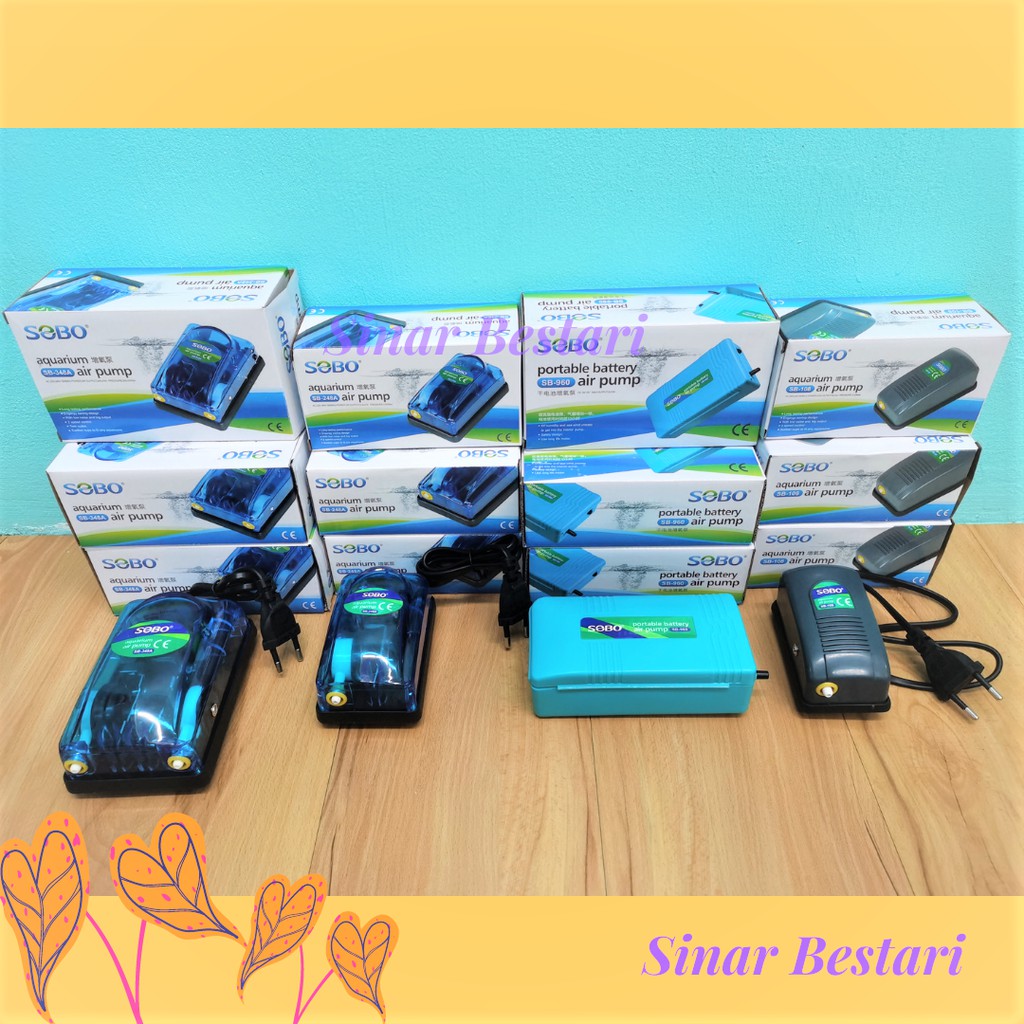 Original Sobo Air Pump Pam Malaysia Socket Fish SB108 SB248A SB348A ...