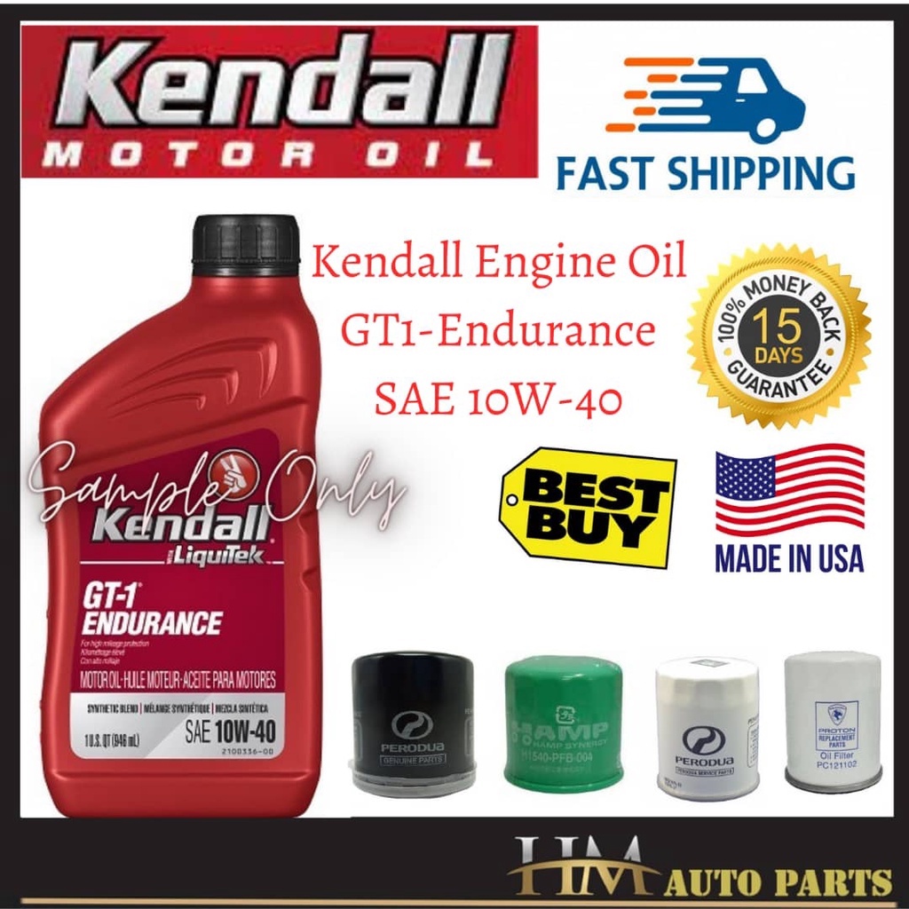 Kendall Engine Oil SAE 10W40 Synthetic Blend ( Semi ) GT1 ( ENDURANCE