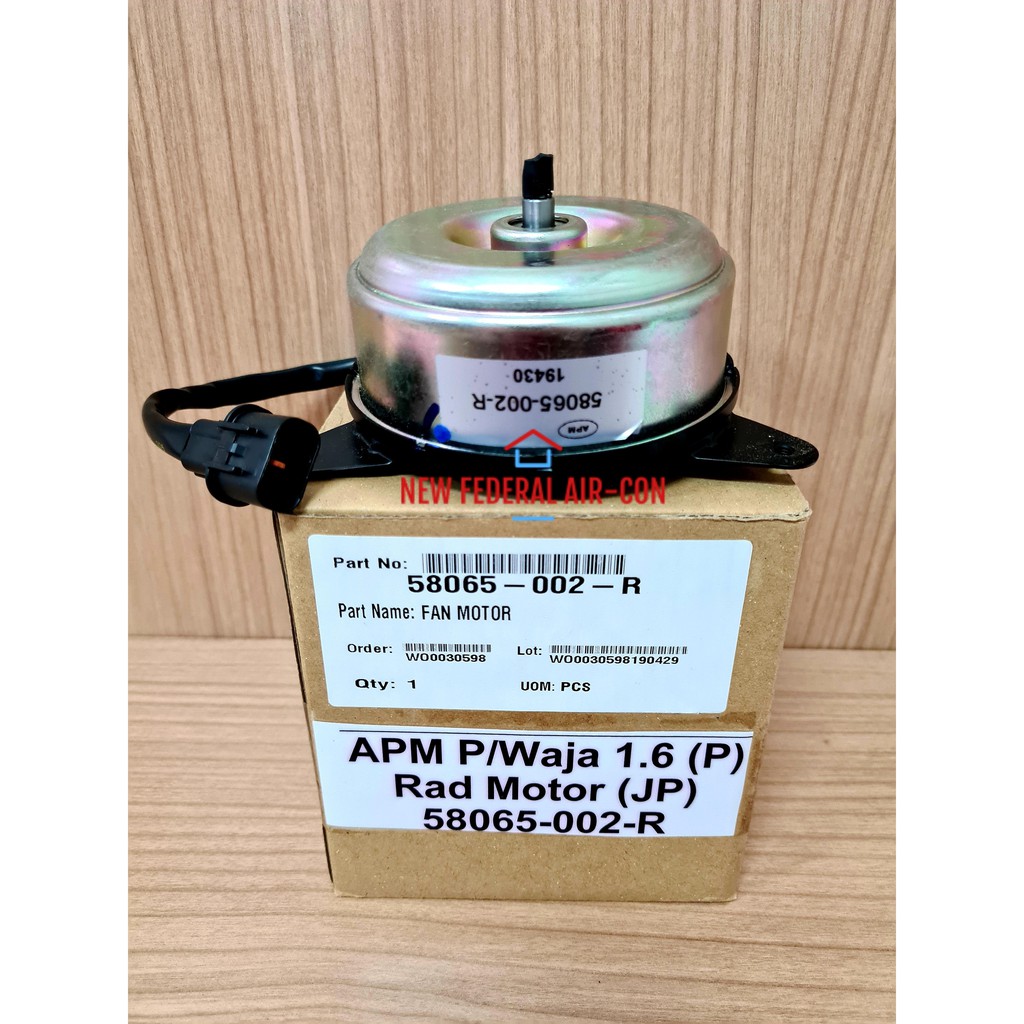 (ORIGINAL) APM PROTON WAJA 1.6CC (PATCO SYSTEM), PERSONA RADIATOR FAN MOTOR (OEM JAPAN SET) AE