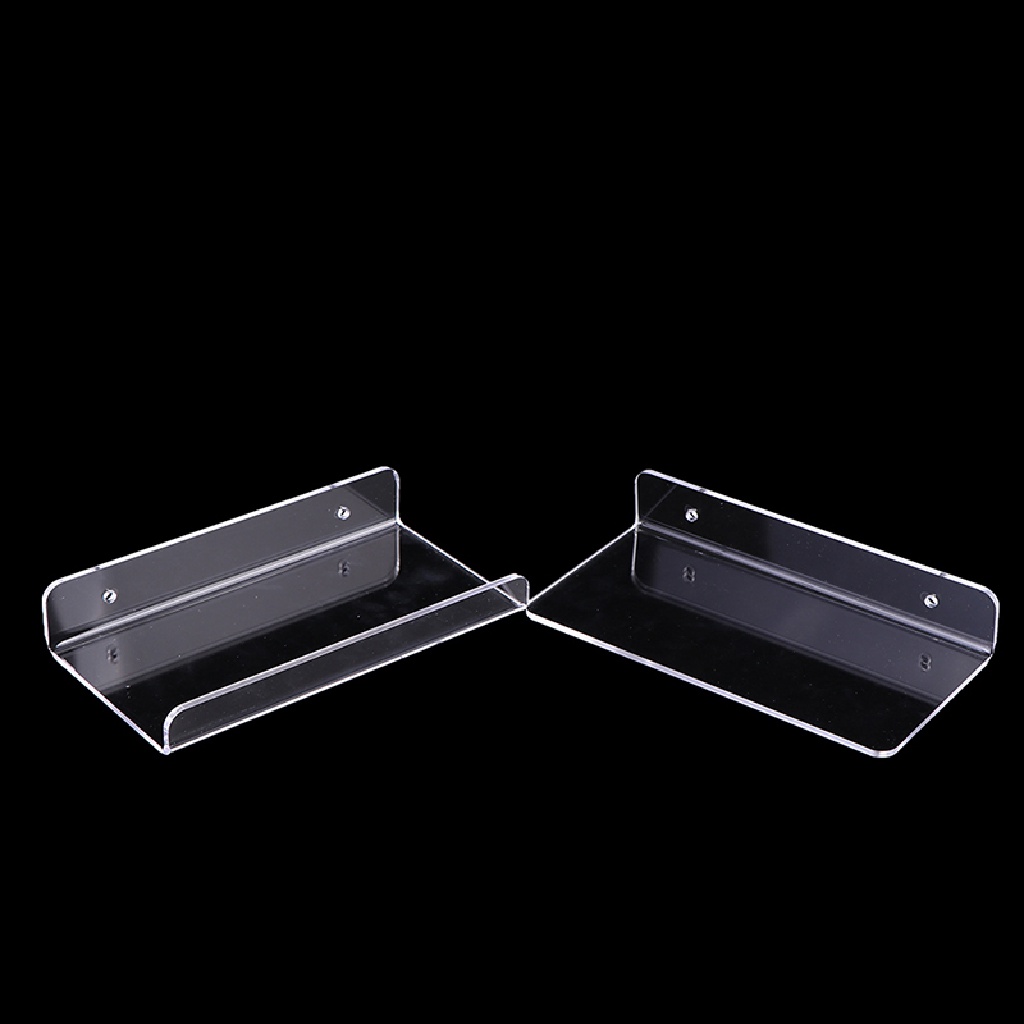 [Auspiciousrui] 1pc Acrylic Clear Wall Shelf Floating Shelves Wall ...