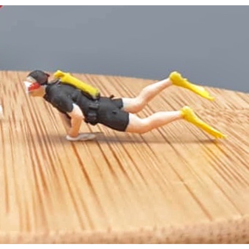 Scuba diver set Diorama Scene Human Figure People Figure HO scale ...