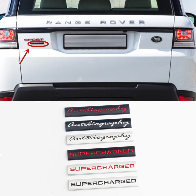 1 piece Car Sticker Metal Emblem Auto Badge Decal SUPERCHARGED ...