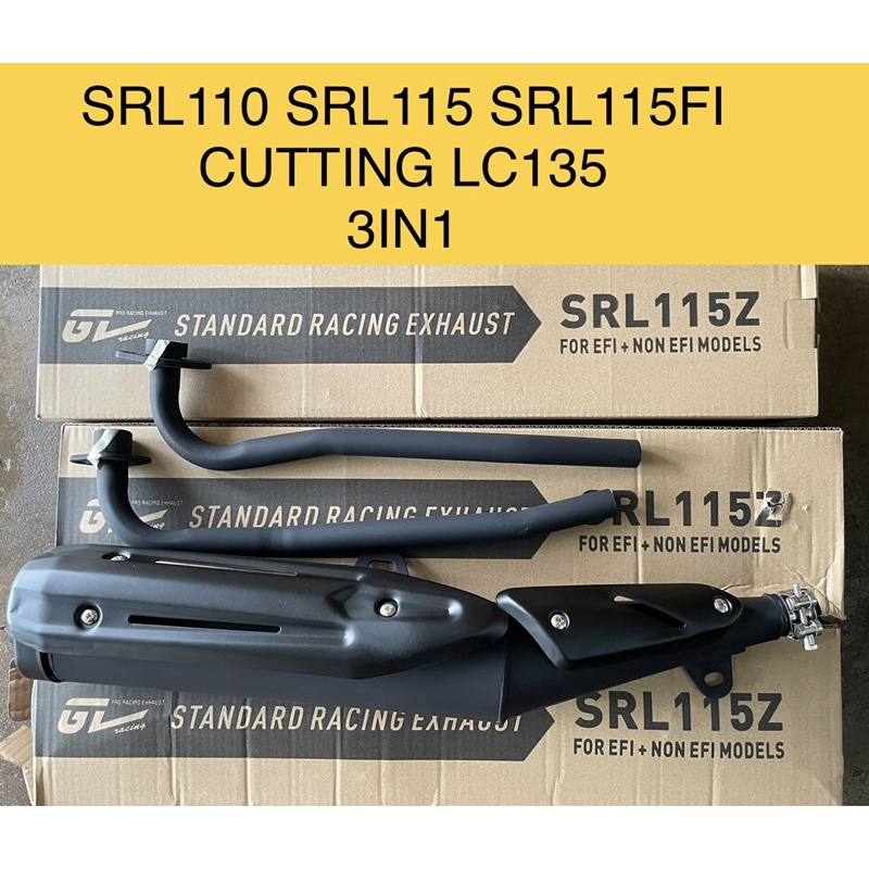 SRL115 EXHAUST EKZOS RACING STANDARD CUTTING LC135 NEW FOR SRL110 ...