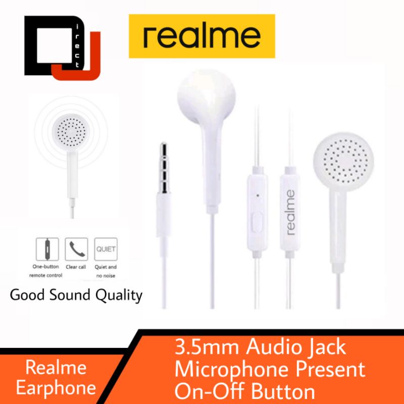 Realme best sale earphone jack