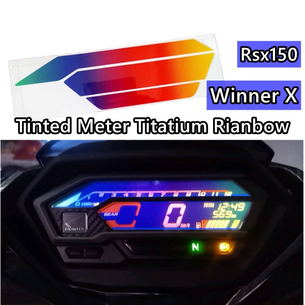 Honda Rsx 150 Winner X Tinted Meter Titanium Tinted Karat Black Winner X Rsx Rs X Sticker 3107