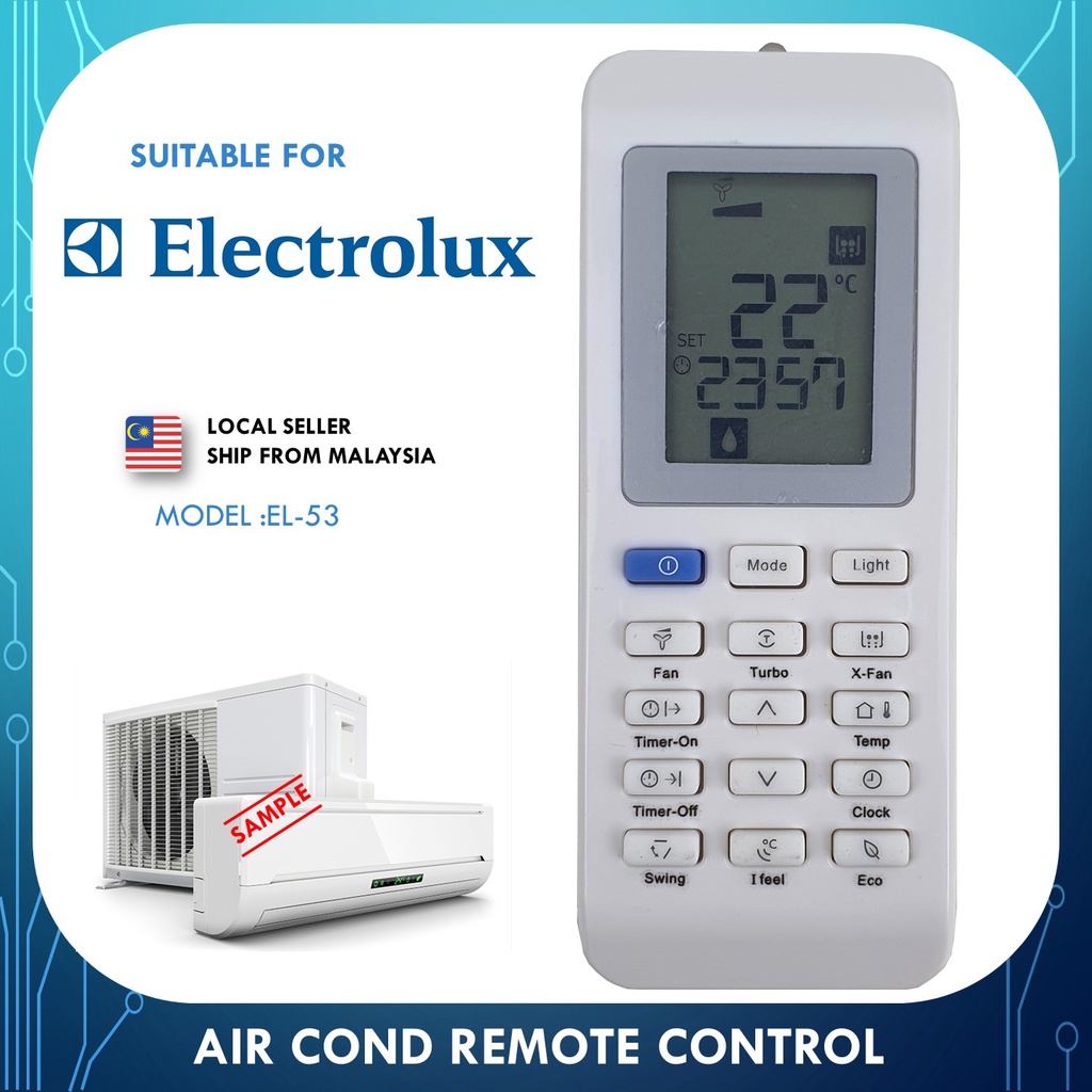 Electrolux Replacement For Electrolux Air Cond Air Conditioner Remote
