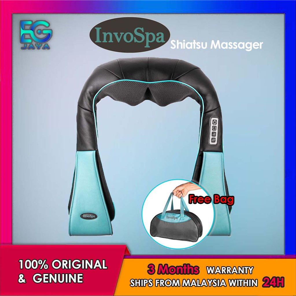 InvoSpa Shiatsu Back Shoulder & Neck Massager / Urut Leher & Urut Badan ...