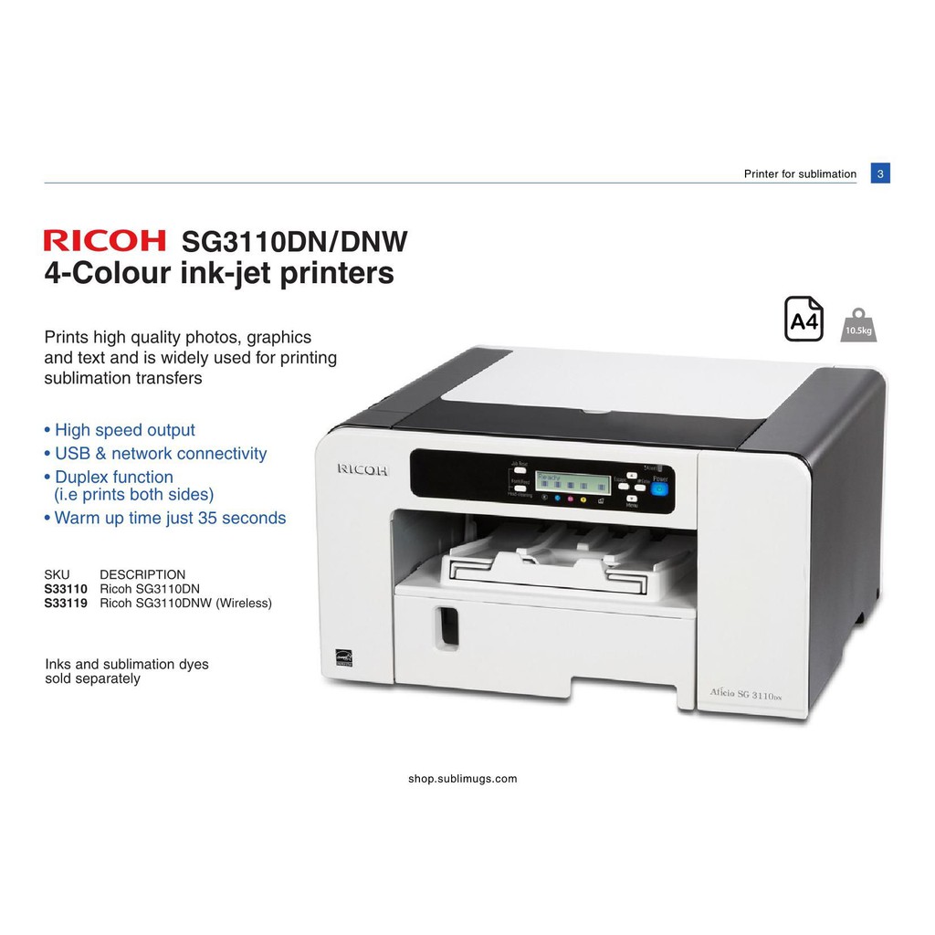 Ricoh Aficio Sg3110dnw printer | Shopee Malaysia