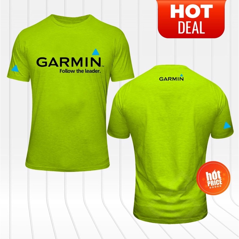 Dri Fit T Shirt Tee Microfiber 160GSM Unisex New Garmin Follow The Leader Logo Quick Dry Cool Fit Short Sleeve SS