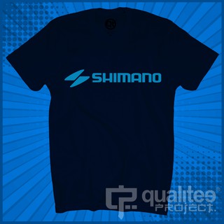 Shimano Shirt 100% Cotton Size M Blue Sport Tee Shirt