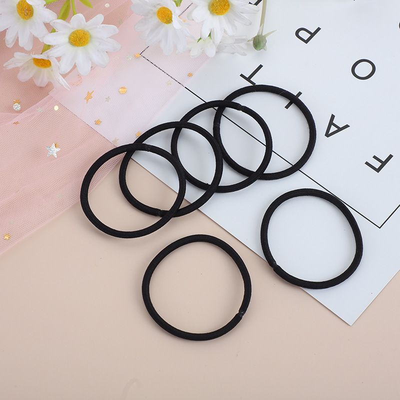 [[4PCS]]High Elastic Seamless Head Rope Rubber Band With Ponytail高弹力发束 ...