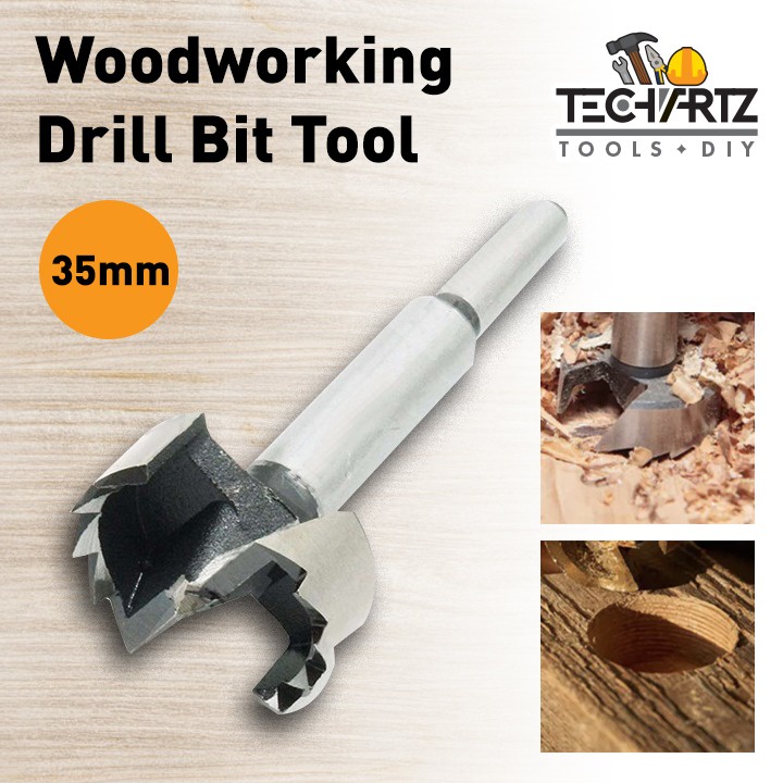 Carpentry Woodworking Dia Forstner Tip Hinge Boring Drill Bit Tool 35mm ...