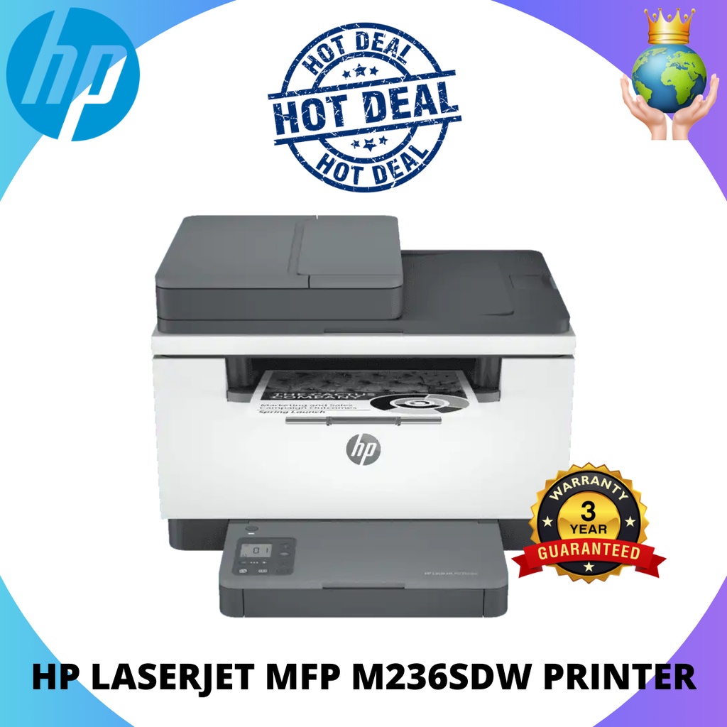 Hp Laserjet Mfp M236sdw Printer Shopee Malaysia 7325