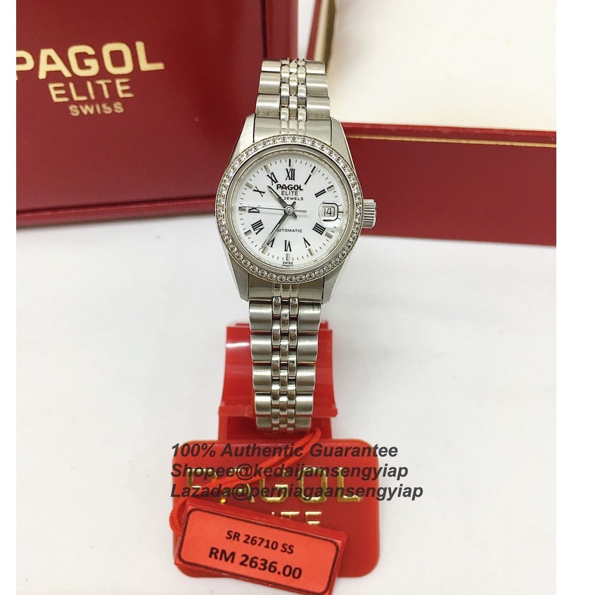 100% Original Swiss Pagol Elite Women Sapphire Vintage Classic