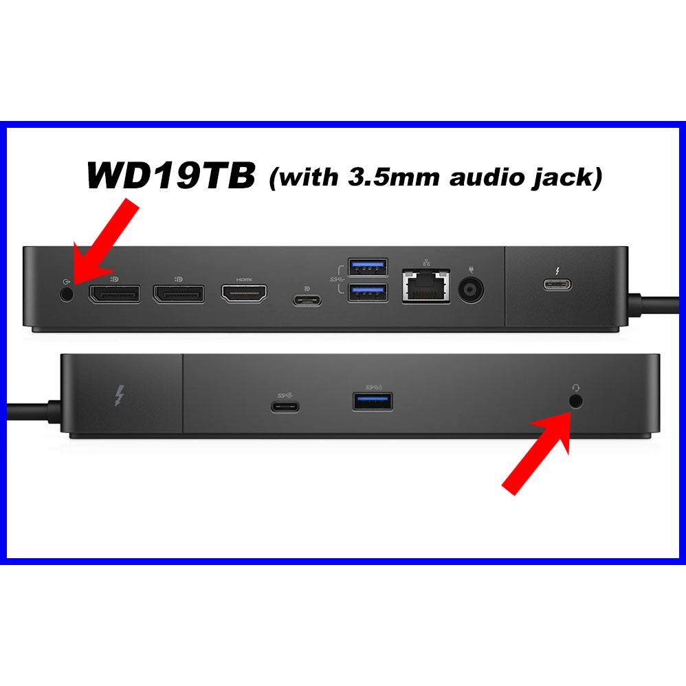 Dell Wd19 Wd19tb Wd19tbs Thunderbolt 4k Dock With 180w Adapter Usb 31 Gen 1 Usb C Type C Fast 9200