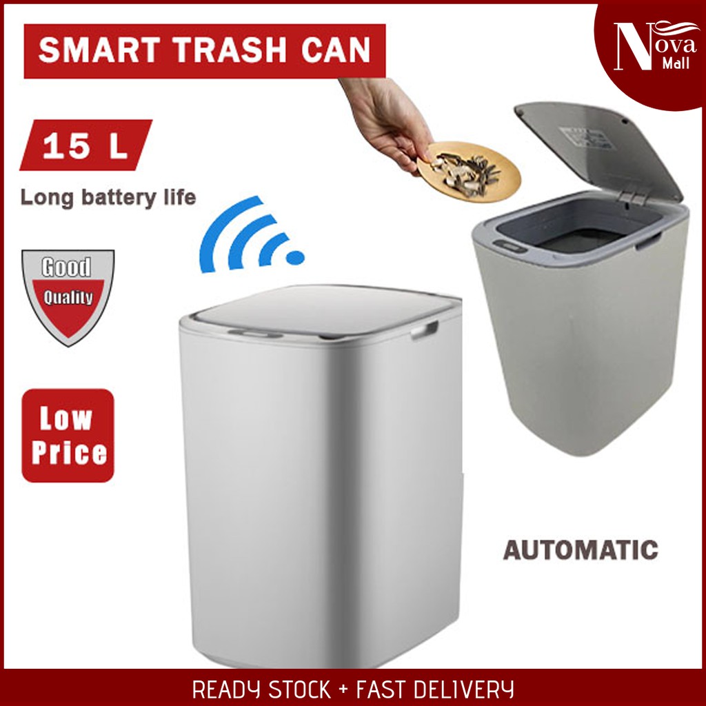Automatic Smart Sensor Dustbin Modern Trash Can Garbage Can Rubbish
