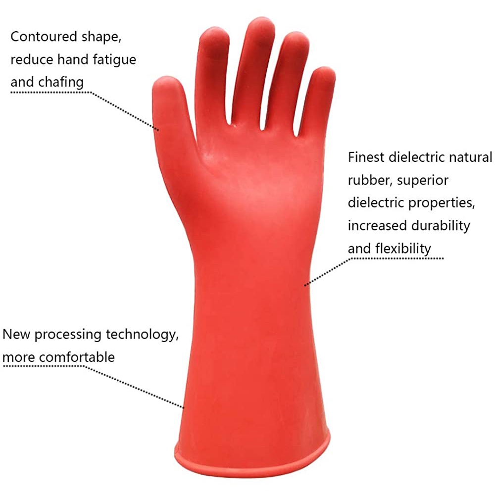 High Voltage Electrical Glove Insulated 12kv Current Electric 12 kV