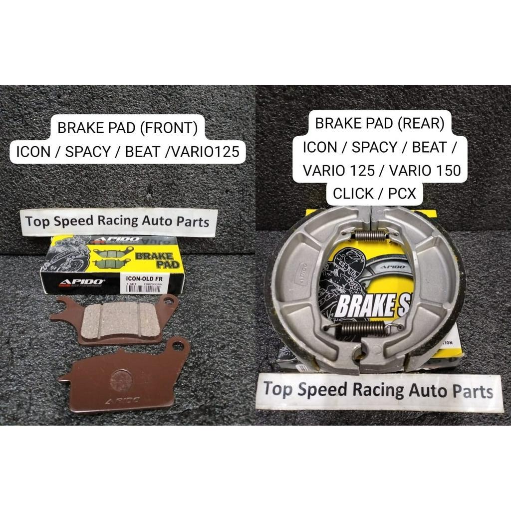 BRAKE SHOE/BRAKE PAD FOR - HONDA - ICON / PCX 150/ CLICK/ BEAT/ VARIO ...
