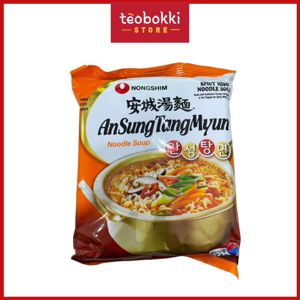 Nongshim Spicy miso Ansungtan Noodles 125g Shopee Malaysia