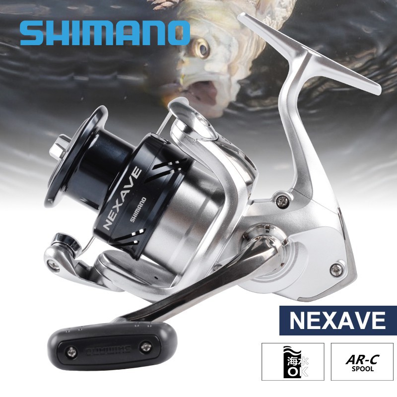 In Stock】 SHIMANO NEXAVE 1000/2500/3000/4000/6000/8000 spinning reel 4BB  Saltwater Carp Fishing Reel boat reel