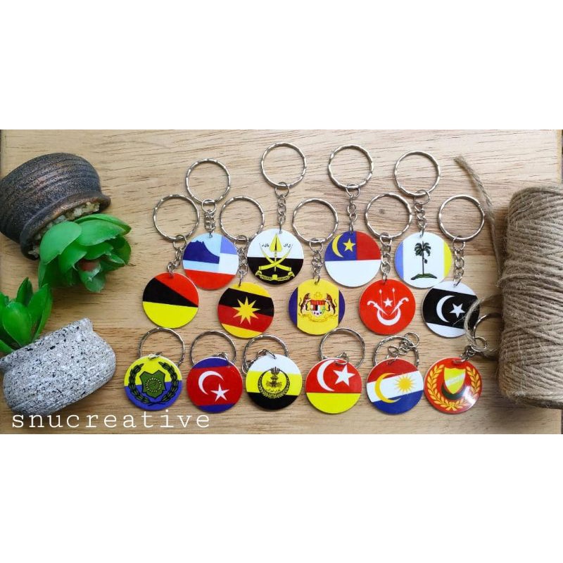 Keychain Tema Negeri di Malaysia | Shopee Malaysia