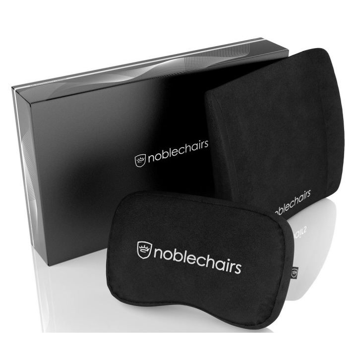 noblechairs Memory Foam Pillow Set Black READY STOCK Shopee