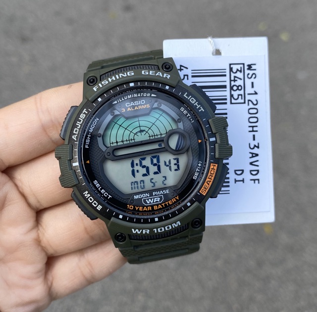 READY STOCK 100 ORIGINAL CASIO FISHING GEAR WS 1200H SERIES BLACK BLUE GREEN Shopee Malaysia