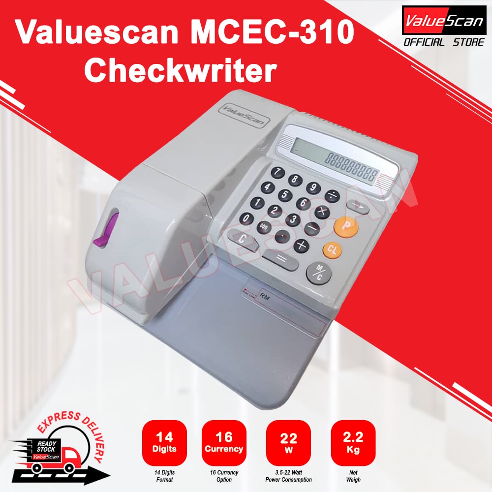 MCEC310 CHECKWRITER/CHEQUEWRITER Shopee Malaysia