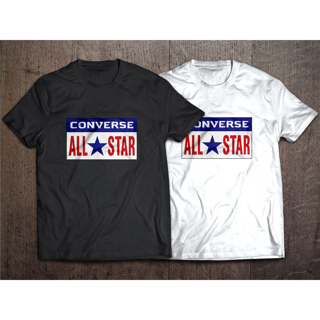Converse All Star Men Women Tshirt Cotton Shopee Malaysia