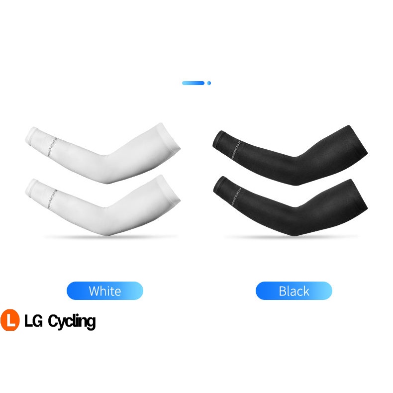 RockBros Arm Sleeve Ice Silk Sunscreen Sleeve Nylon UV Protection ...