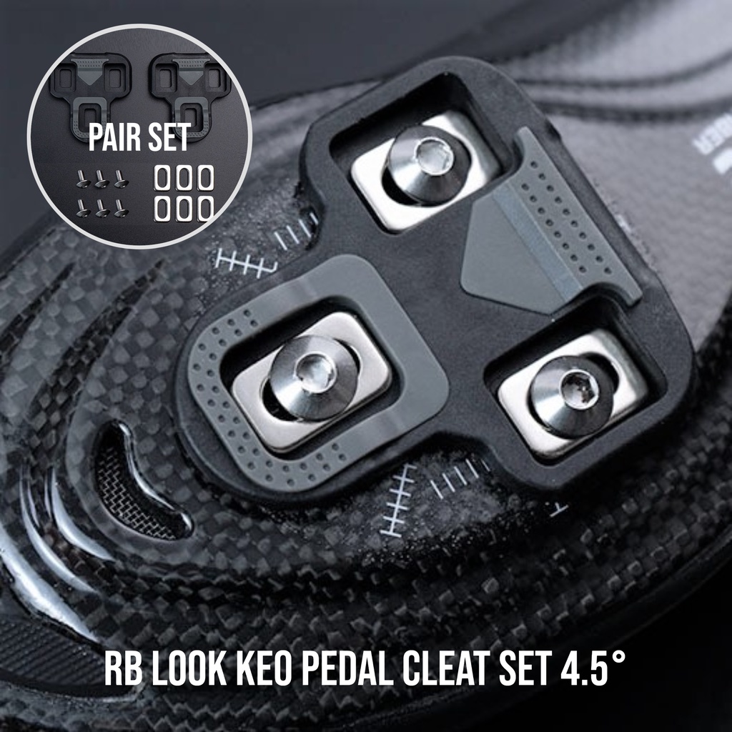 🔥Ready Stock🔥RB LOOK KEO PEDAL CLEAT SET 4.5 Degrees float Cycling Road Bike RB pedal Bicycle