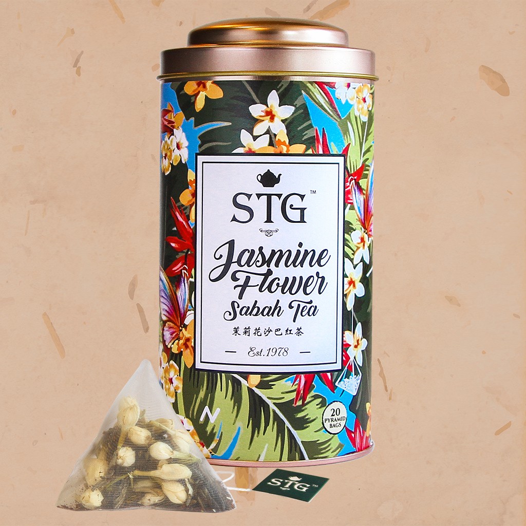 STG Deluxe Series Jasmine Flower Sabah Tea_20's Pyramid Tea Bag 茉莉花沙巴红茶 ...