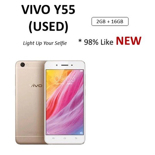 Vivo Y55 (2+16GB) USED Full Set 98% Like NEW | Shopee Malaysia