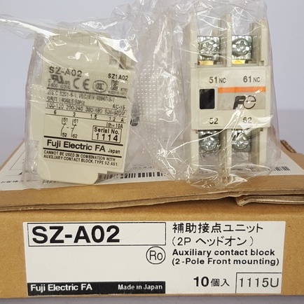 Contact Auxiliaire (bloc Hilfskontakt) Fuji Electric SZ-A20 - Occasion Bon état - Fabriqué Au Japon